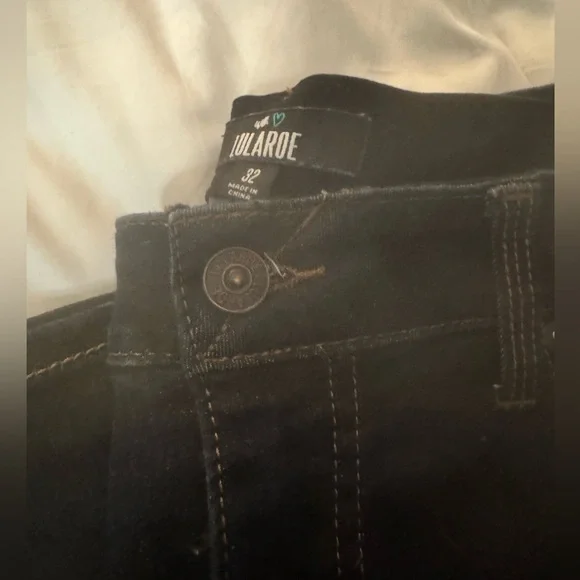 LuLaRoe Dark Blue Straight Jeans  NWOT - Picture 2 of 6